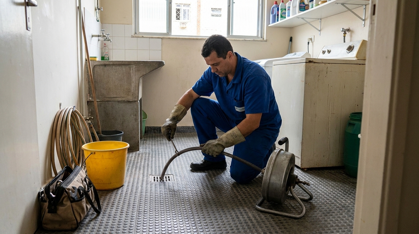 Desentupimento de ralo profissional em Ipatinga‑MG