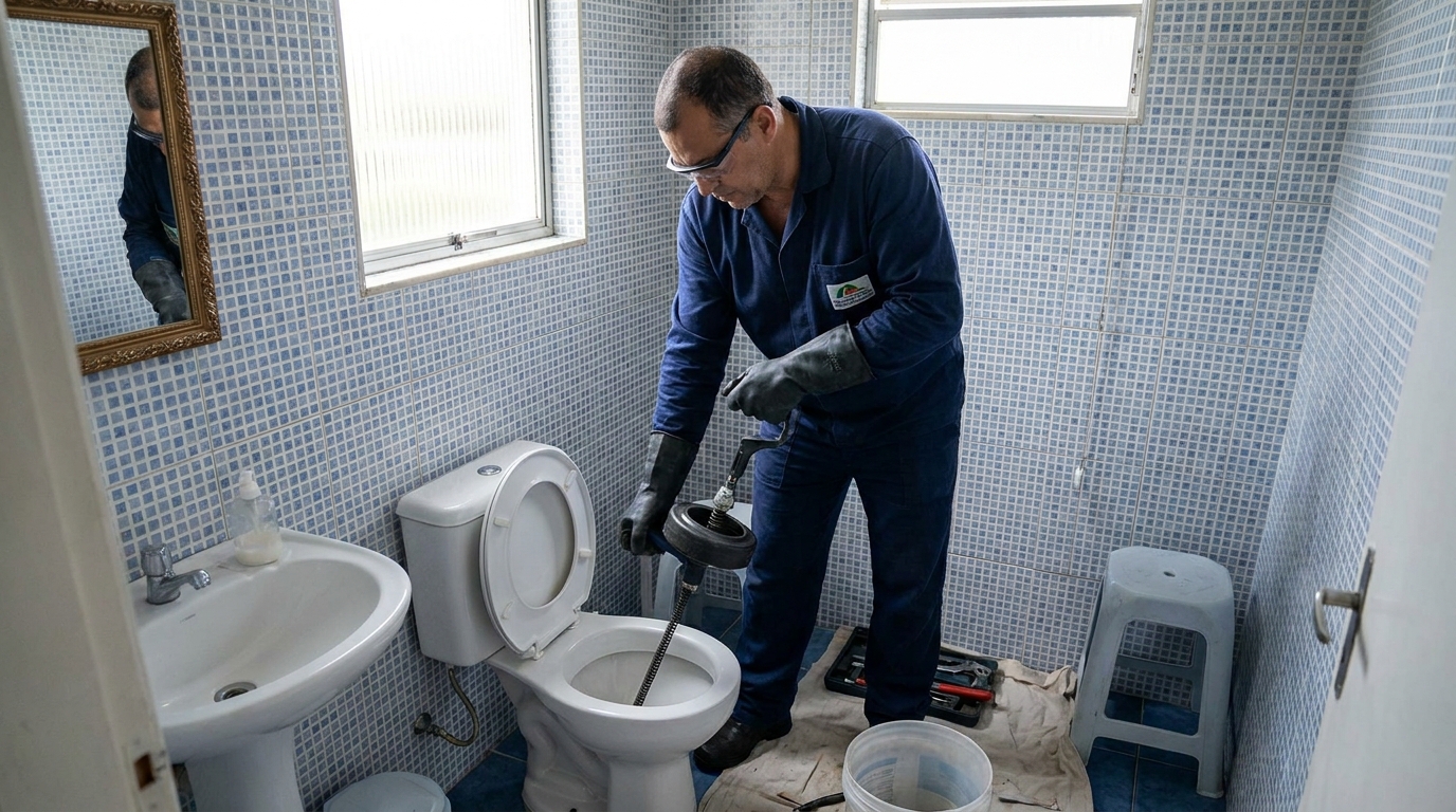Desentupimento de vaso profissional em Belém‑PA