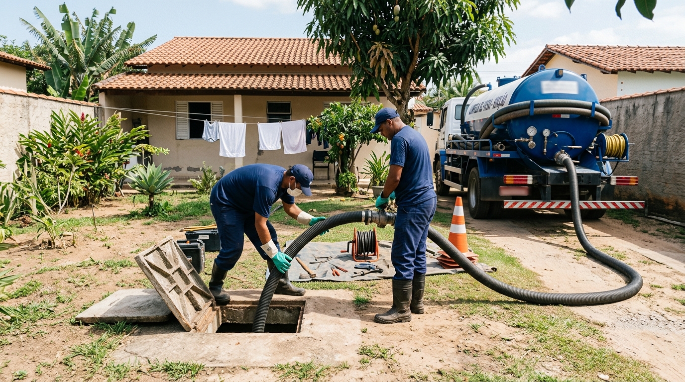 Esgotamento de fossa séptica em Macapá‑AP