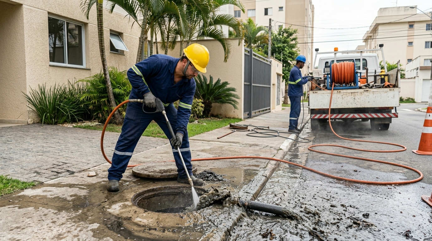 Hidrojateamento com equipamento em Ipatinga‑MG